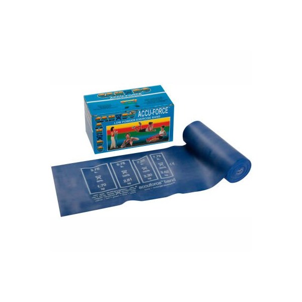 Fabrication Enterprises CanDo AccuForce Exercise Band, Blue, 6 Yard Roll 1466358 - main